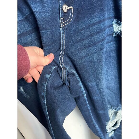 Kancan Distressed Skinny Jeans Woman’s 24 Plus Size - Picture 4 of 10